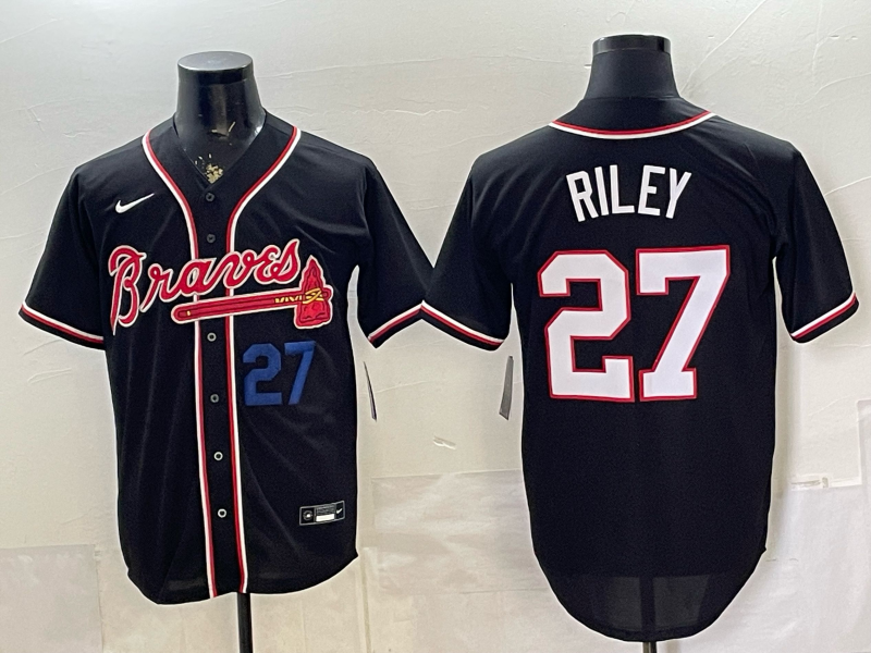 Men Atlanta Braves #27 Riley black Nike 2026 Jersey 0528006